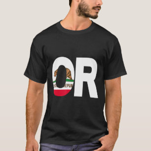 State of California Flag Oregon OR Cities and Stat T-Shirt
