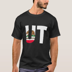 State of California Flag Utah UT Cities and States T-Shirt