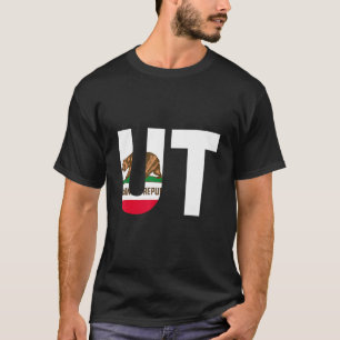 State of California Flag Utah UT Cities and States T-Shirt