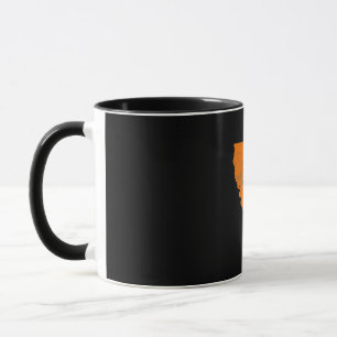 State Of Calinia With Shark Swimming Near San Jose Mug