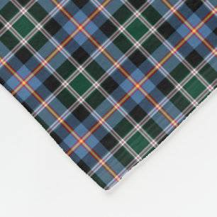 State of Colorado Tartan Fleece Blanket