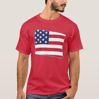 State of Colorado USA American Flag Patriotic Over T-Shirt