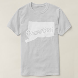 State Of Connecticut Shape T-shirt
