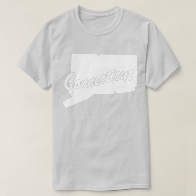 State Of Connecticut Shape T-shirt (Design Front)