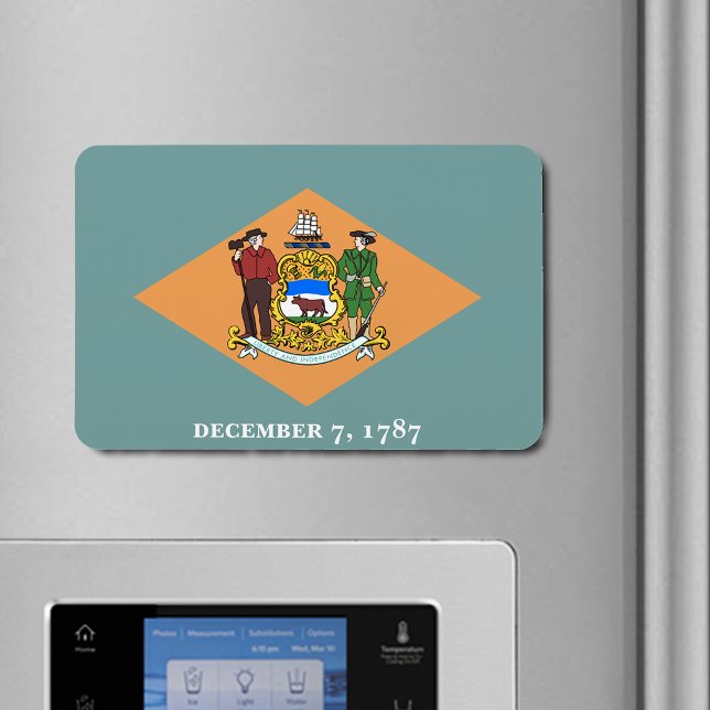 State of Delaware Flag Flexible Magnet (State of Delaware Flag Flexible Magnet)