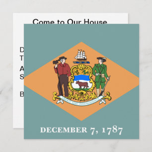 State of Delaware Flag Invitation