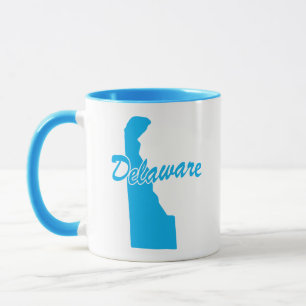 State Of Delaware Shape Mug