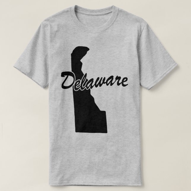 State Of Delaware Shape T-shirt (Design Front)