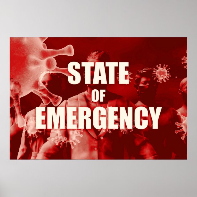 State of Emergency and Crisis Management Poster (Front)