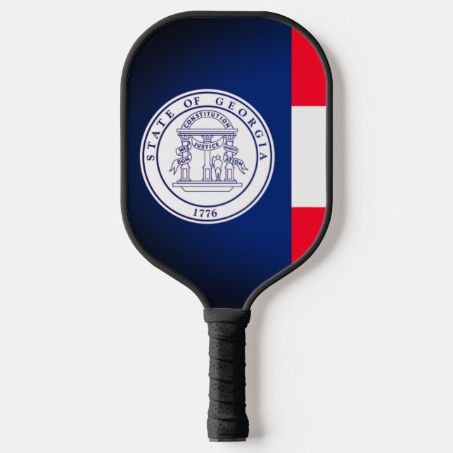 State of Georgia Flag on Pickleball Paddle (Front)