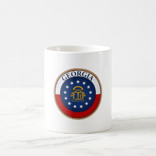 State of Georgia Flag Seal Coffee Mug