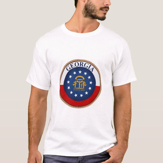 State of Georgia Flag Seal T-Shirt (Front)