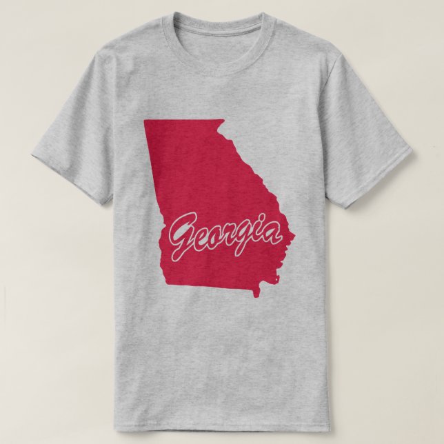 State Of Georgia Shape T-shirt (Design Front)