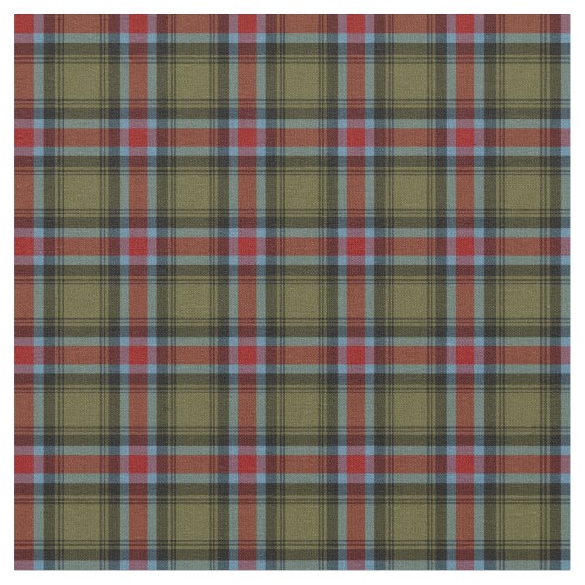 State of Georgia Tartan Fabric (Close Up)