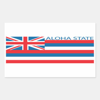 State of Hawaii flag Rectangular Sticker