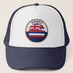 State of Hawaii Flag Seal Trucker Hat