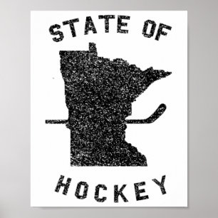 State Of Hockey Minnesota Poster