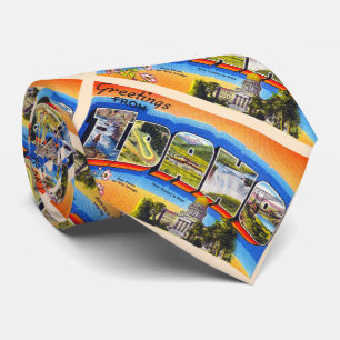 State of Idaho ID Vintage Large Letter Postcard Tie