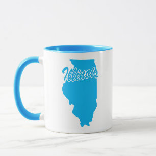 State Of Illinois Shape Mug