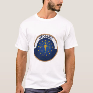 State of Indiana Flag Seal T-Shirt