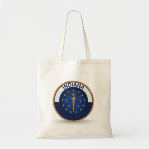 State of Indiana Flag Seal Tote Bag