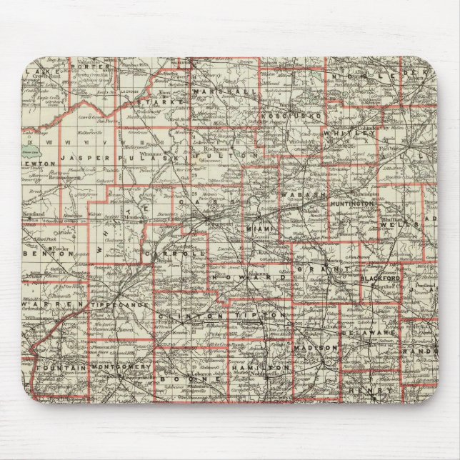 State of Indiana Mouse Mat (Front)