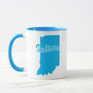 State Of Indiana Shape Mug
