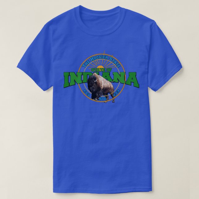 State of IndianaUSA T-Shirt (Design Front)