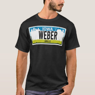 State of Iowa custom Weber vanity license plate TS T-Shirt