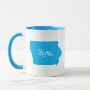 State Of Iowa Shape Mug
