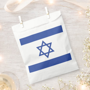 State of Israel Flag, Star of David Judaism Jewish Favour Bags