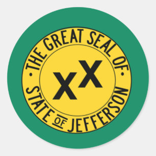 State of Jefferson Classic Round Sticker