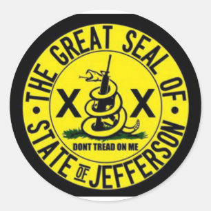 State of Jefferson Classic Round Sticker