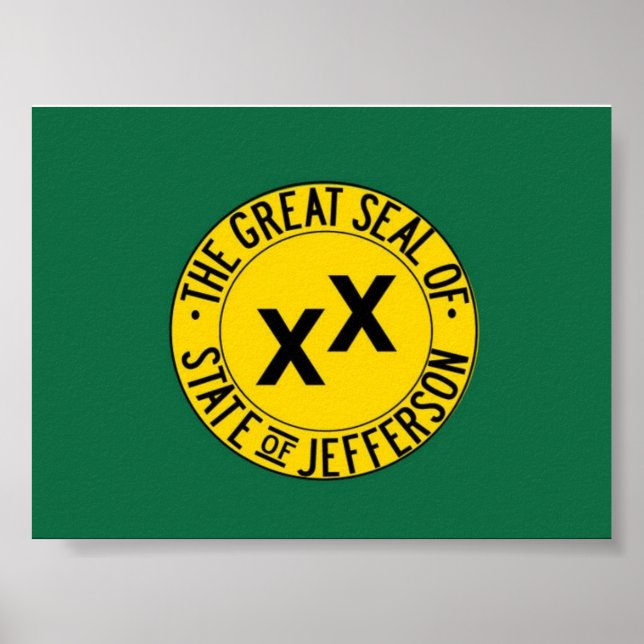State of Jefferson Flag poster (Front)