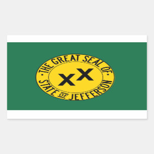 State of Jefferson Stickers (Sheet of 4)