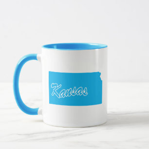 State Of Kansas Shape Mug