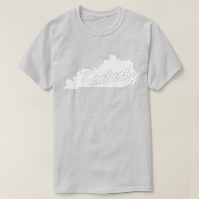 State Of Kentucky Shape T-shirt (Design Front)