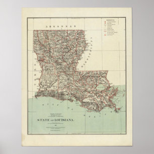 State of Louisiana Poster
