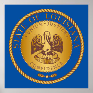 State of Louisiana seal Poster