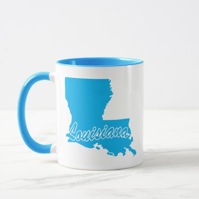 State Of Louisiana Shape Mug (Left)