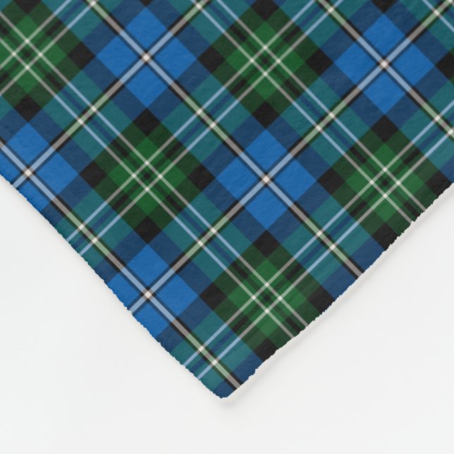State of Louisiana Tartan Fleece Blanket (Corner)