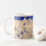 State of Maine Map Mug<br><div class="desc">Vintage, retro Maine State Map repurposed on a mug or on any drink ware products.</div>