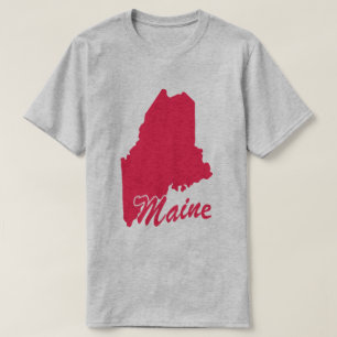 State Of Maine Shape T-shirt