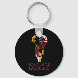 State Of Maryland Flag Lacrosse Team Player Lax Co Key Ring