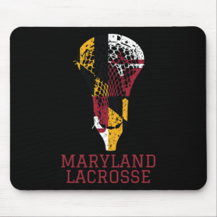 State Of Maryland Flag Lacrosse Team Player Lax Co Mouse Mat