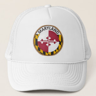 State of Maryland Flag Seal Trucker Hat