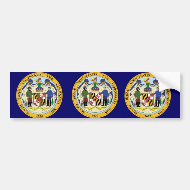 STATE OF MARYLAND SEAL BUMPER STICKER (Front)