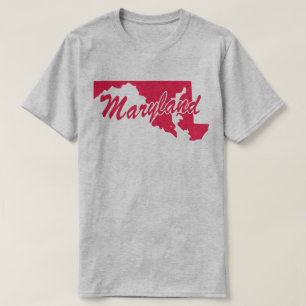 State Of Maryland Shape T-shirt