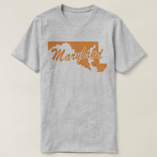 State Of Maryland Shape T-shirt