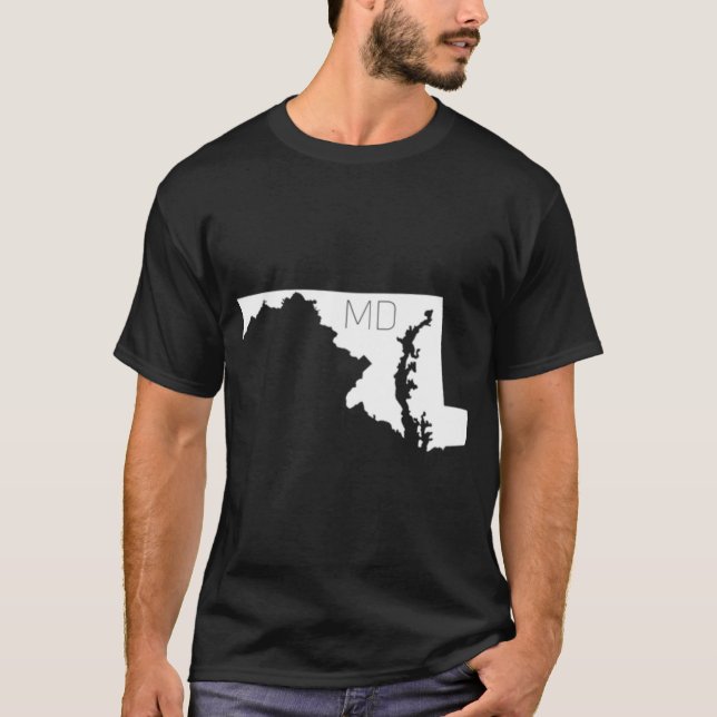 STATE of MARYLAND with CODE T-Shirt (Front)